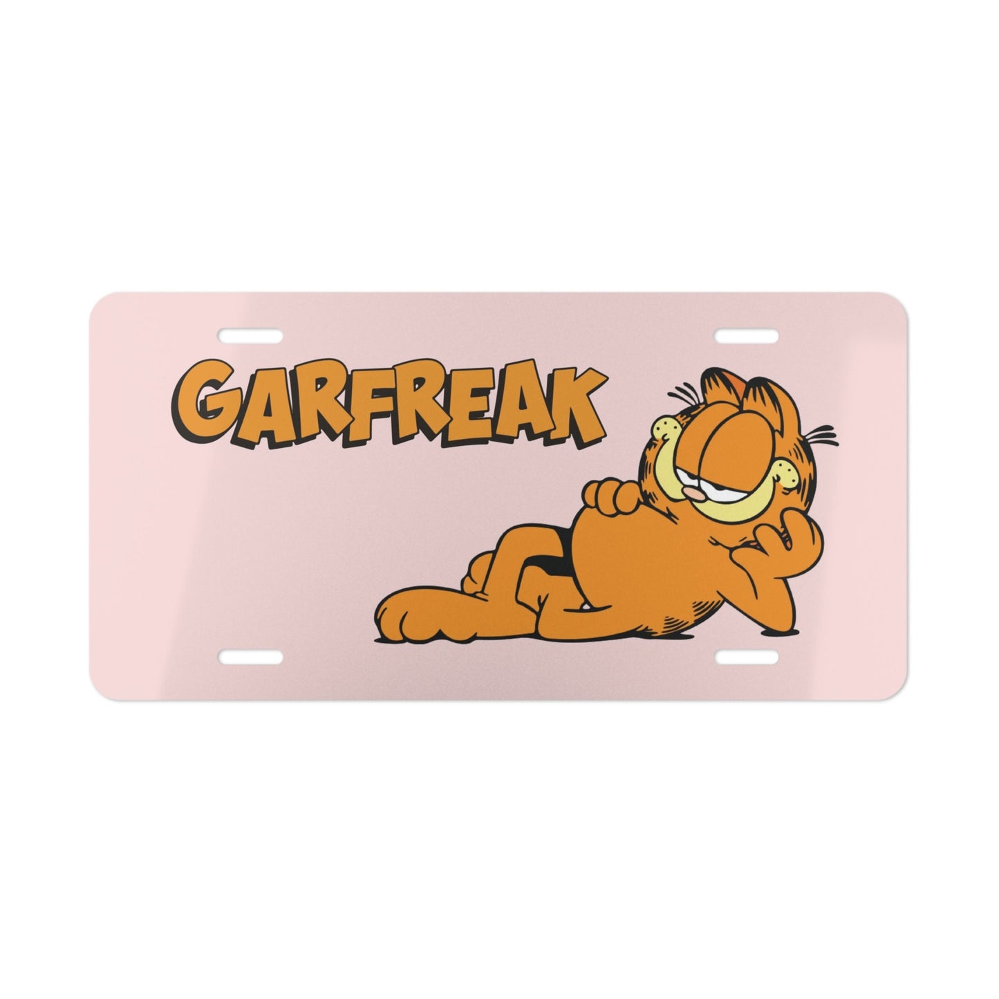 garFREAK garfield front car vanity plate