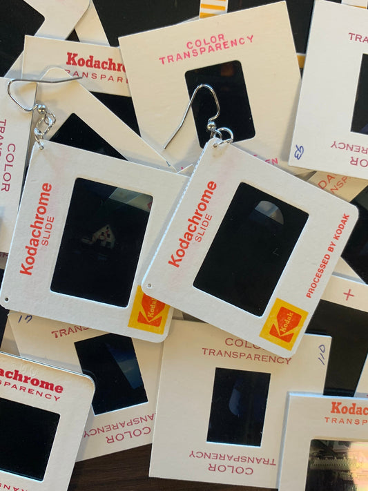 vintage 35mm photo slide earrings